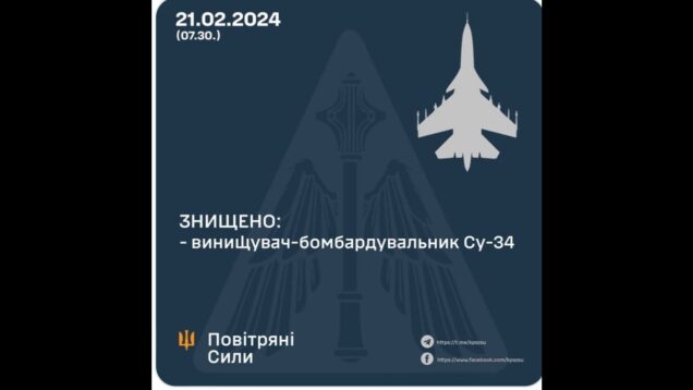 Another Su-34 Reported Shot down! Four Percent of the Surviving