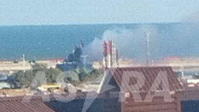 Drones strike Russian Caspian fleet base Dagestan for the first