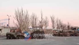 Four Russian Armored Vehicles Destroyed by Likely HIMARS Strike in