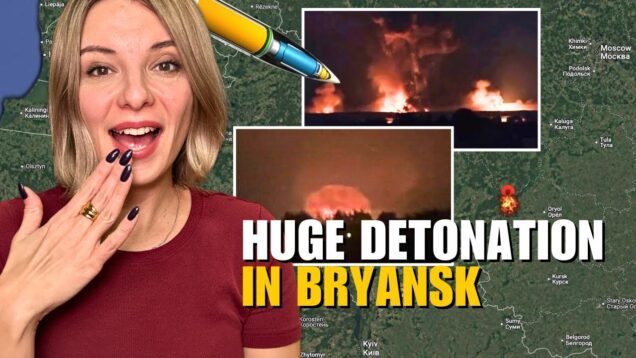 HUGE DETONATION IN BRYANSK: ATACMS STRIKE AMMUNITION DEPOT Vlog 868: