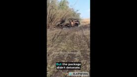 Russian Films Two BM-21 Grads Destroyed by HIMARS