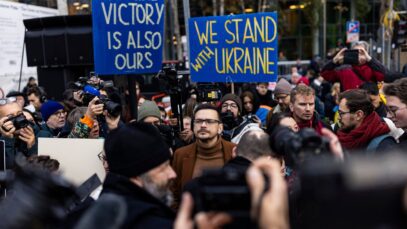 Russian opposition holds anti-war march in Berlin