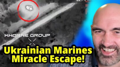 Trapped Ukr Marines Escape by Bombing Their Own Position!