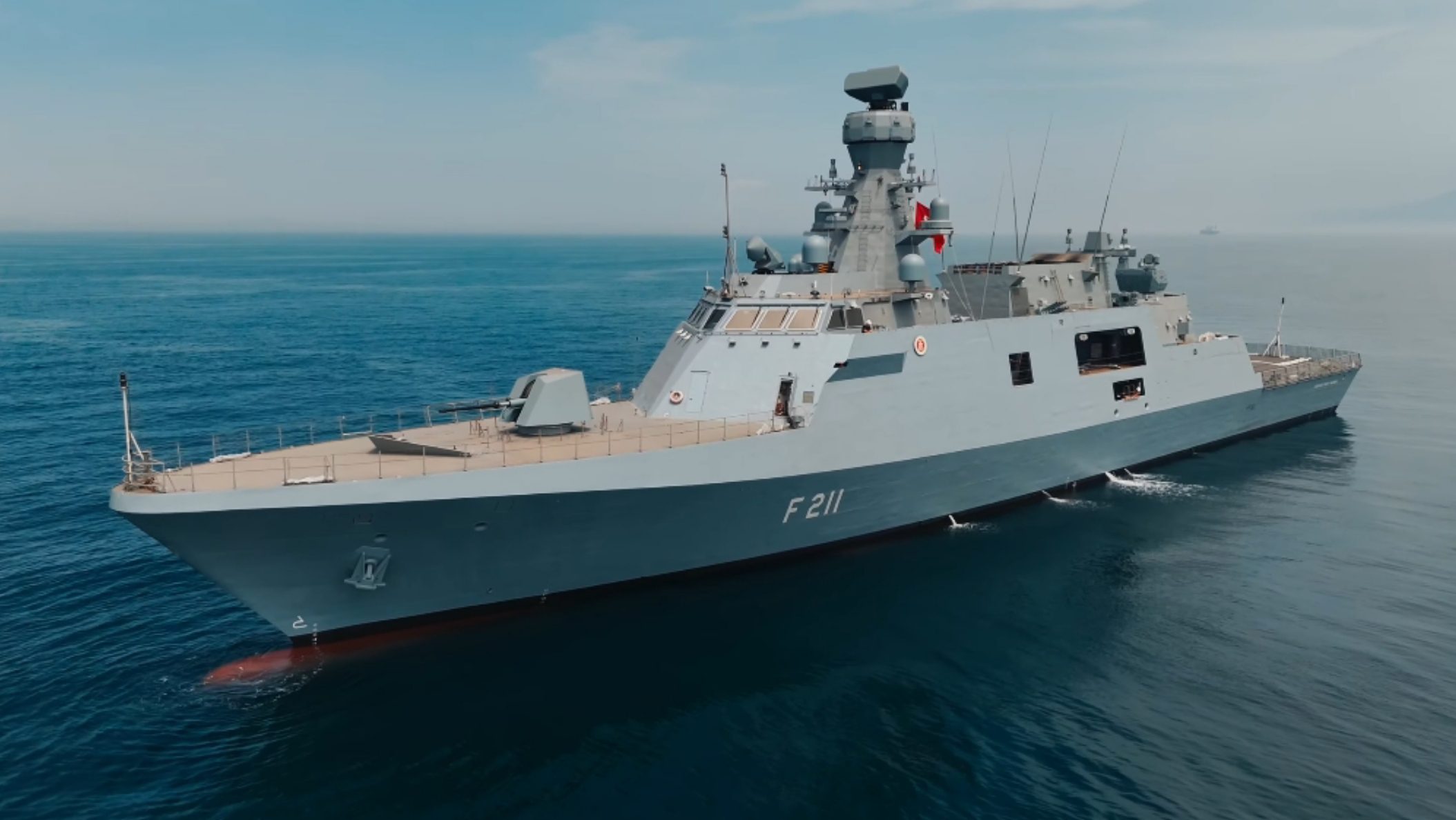 ukraine implements new maritime security strategy boost naval defenses sea trials ukrainian navy's hetman ivan mazepa (f-211) corvette being constructed turkey july 2024 screenshot navy frame from video