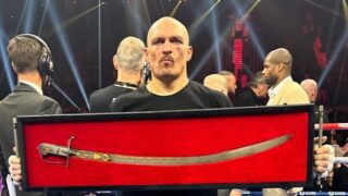 Ancient Ukrainian sword stole the show in Usyk’s victory over