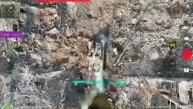 Disabled T-90M Finished Off by Drone Drop