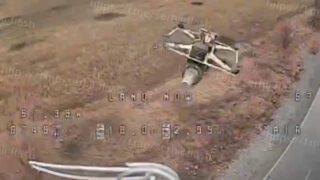 Drone wars: Ukrainian FPV destroys Russian fiber optic-controlled drone (video)