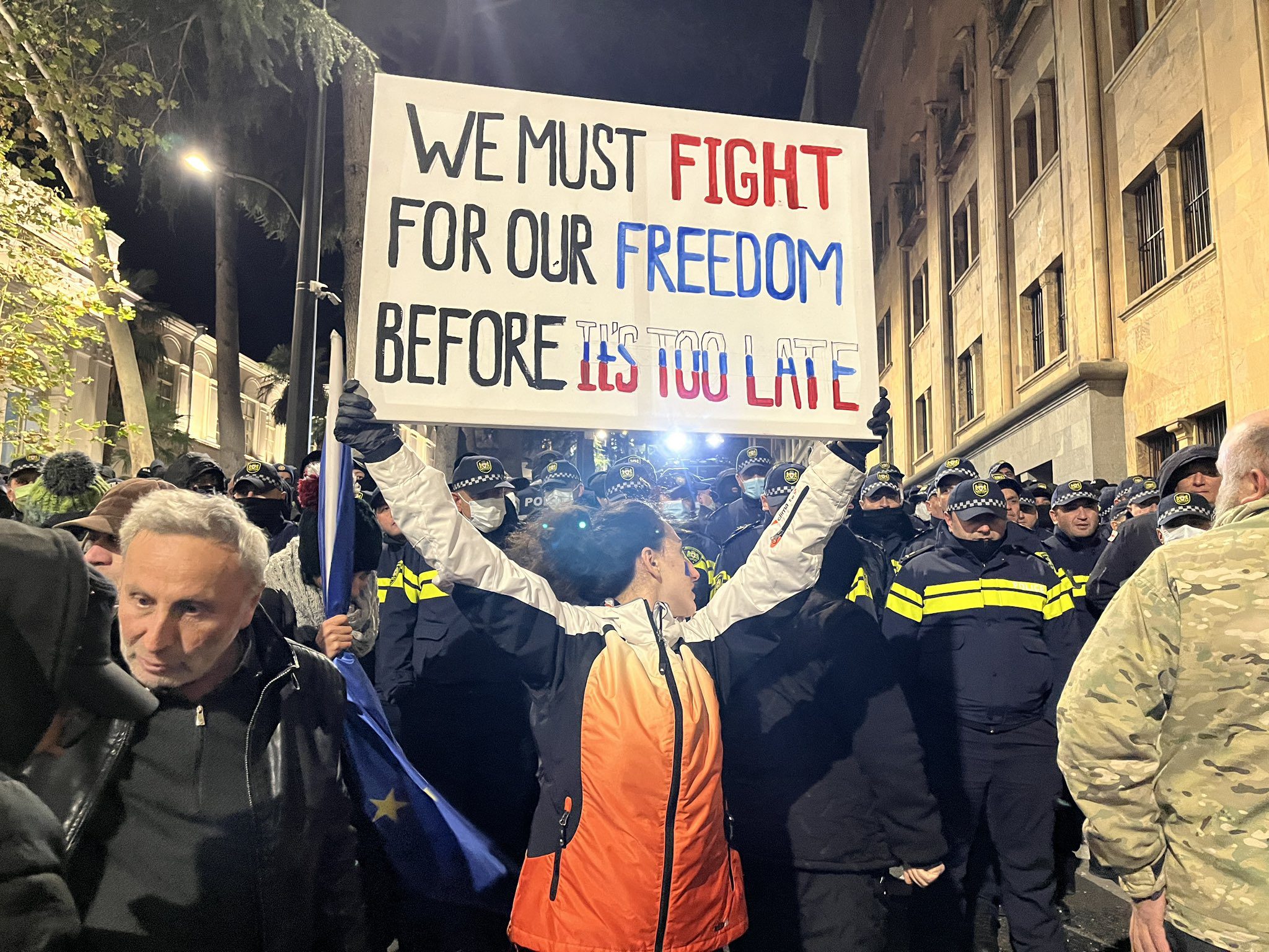 Georgia against Russia freedom protests