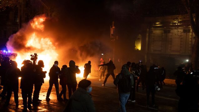 Georgian PM announces new law banning face-coverings at protests