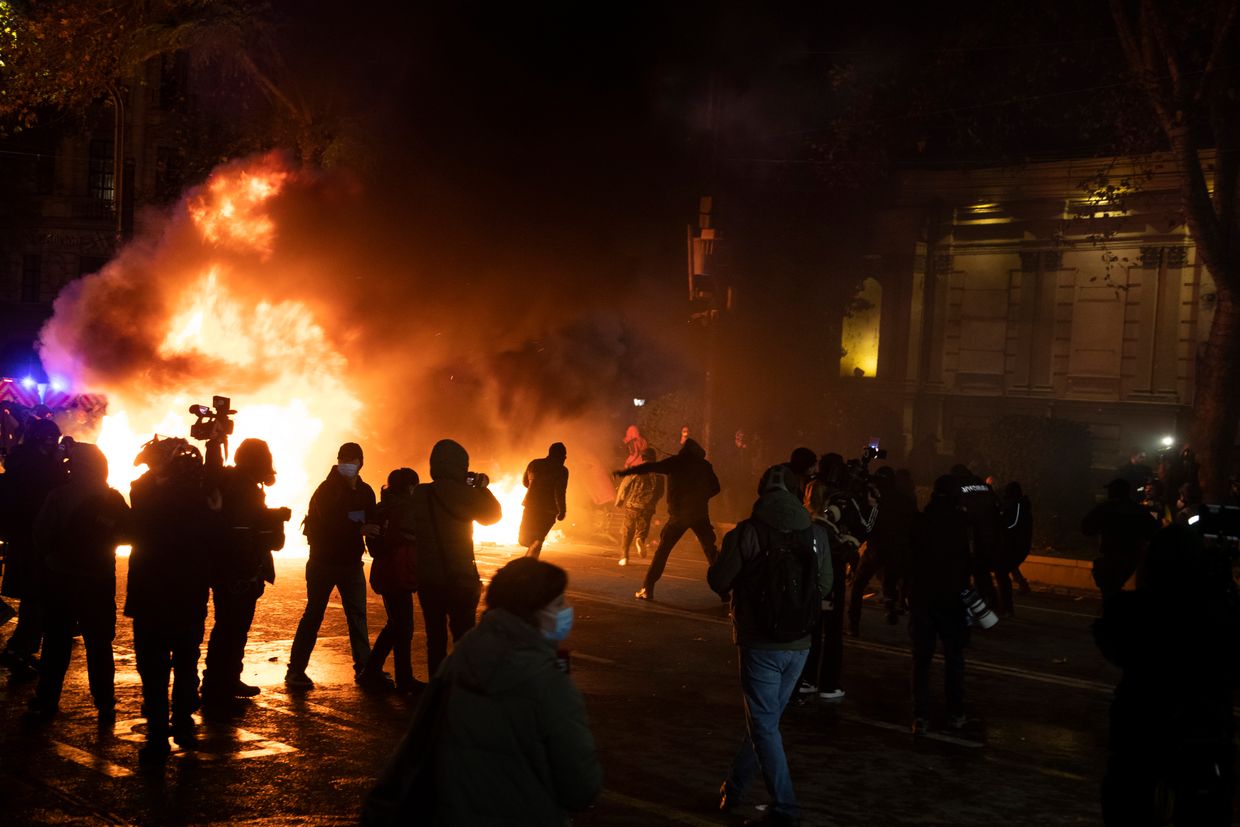 Georgian PM announces new law banning face-coverings at protests