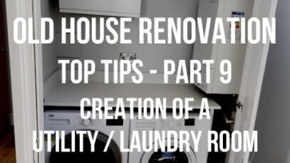 House Renovation TOP TIPS – Creation of a small UTILITY