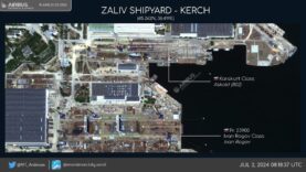 Kerch Bridge Area & Zaliv Shipyard Attacked by Ukrainian Drones