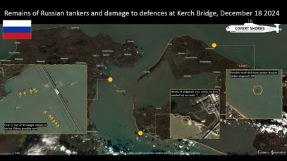 Kerch Bridge Barriers Damaged by Storm & Tanker Wreck on