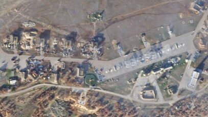 Russia rushes to build concrete aircraft shelters at key Crimean