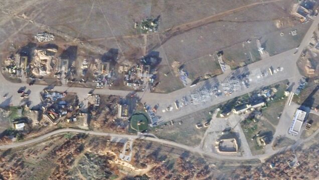 Russia rushes to build concrete aircraft shelters at key Crimean