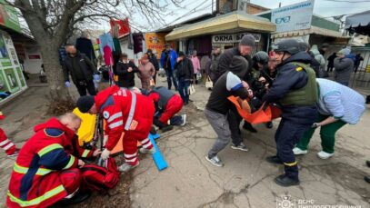Russian drone attack on central Nikopol market injures 6, officials