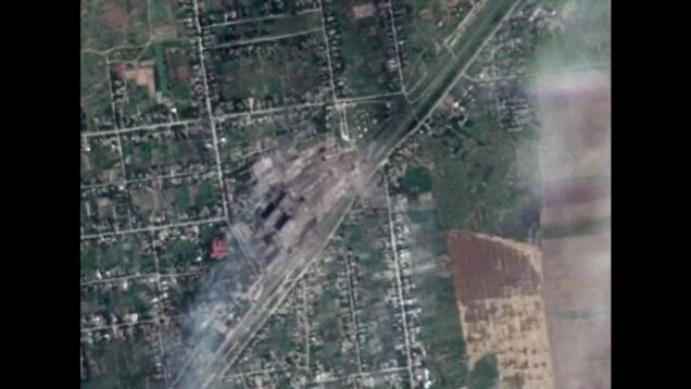 Satellite Imagery of Recent Storm Shadow Strike on Ammo Depot