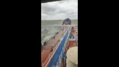 Three Russian Ships Sink in Storms in the Black Sea