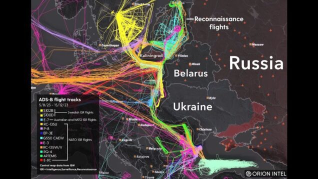Tracking NATO’s ISR Flights Near Ukraine from August until December