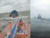 Two Russian tankers sink near Kerch strait amid storm (video)