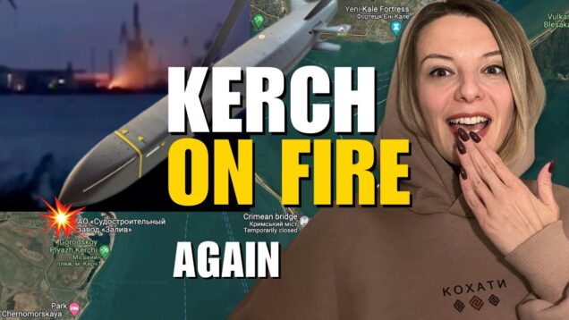 URGENT UPDATE: ZALYV SHIPYARD IN KERCH ON FIRE. Vlog 515: