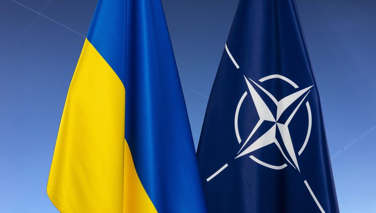 nato consensus yet ukraine invitation white house official says flags natoint ukraine-nato-flags-2_rdax_775x440s