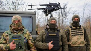 Ukraine mounts double shotguns on its drones