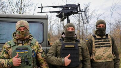 Ukraine mounts double shotguns on its drones