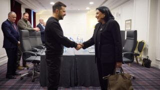 Zelensky meets with Georgian President Zourabichvili, urges Georgians to 'not