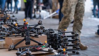 FPV drones launched from naval drone struck Russian air defenses