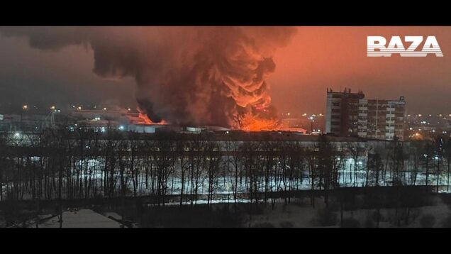 Huge Fire At Gatchina, Leningrad — Drone Strike or Accident?