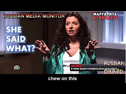 Margarita Simonyans’ Predictions for 2025 NOT IN TOUCH WITH REALITY