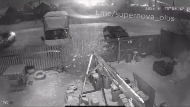 Misfiring Pantsir Almost Intercepts a Van and Intercepts a Supermarket