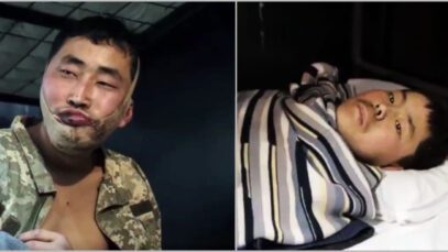 North Korean soldier refuses to drop sausage during capture in