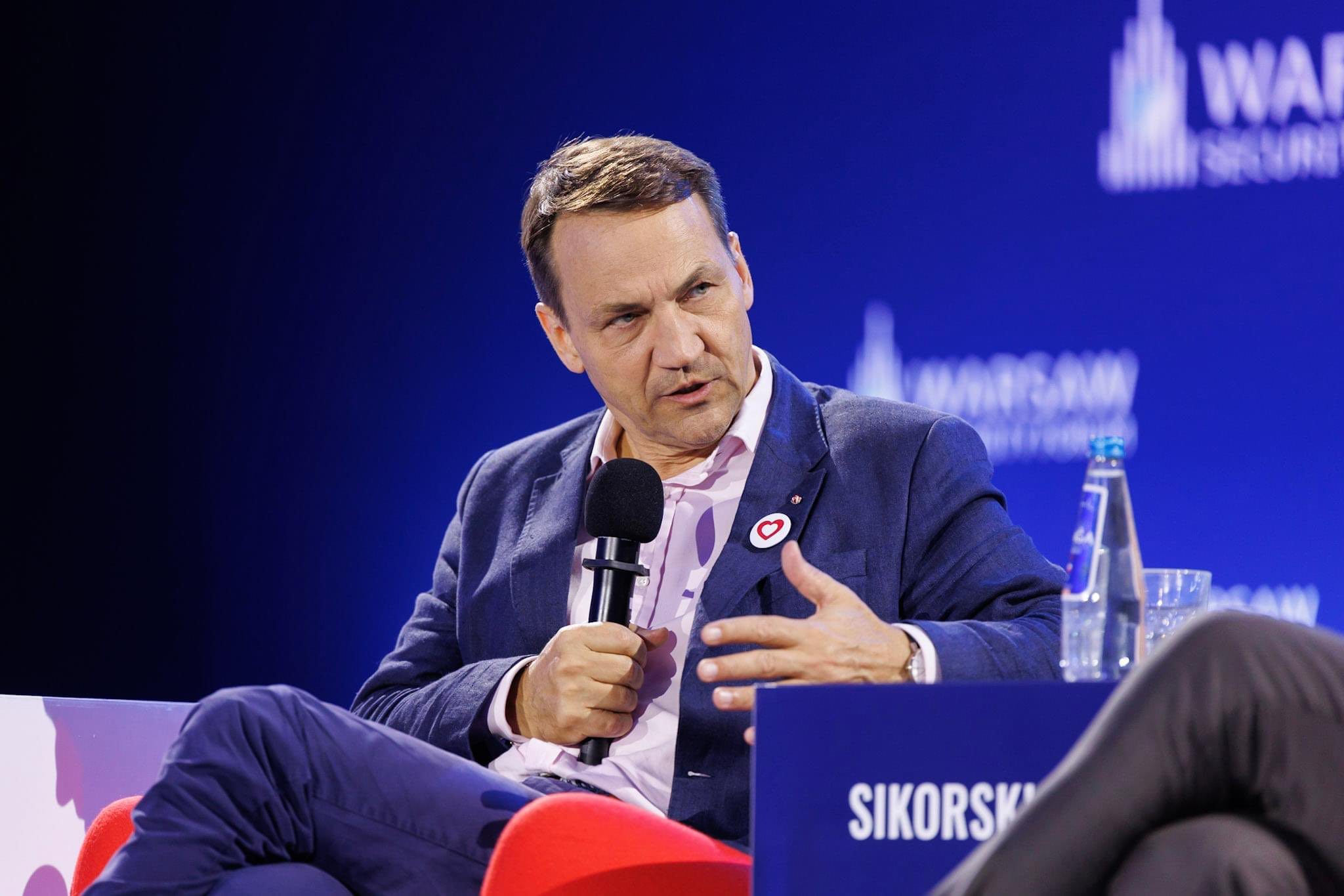 Polish Foreign Minister Radosław Sikorski. Photo: Radoslaw Sikorski via X/Twitter.