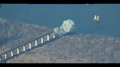 Russia Hits Antonovsky Railroad Bridge with LMUR Missile: Odd One