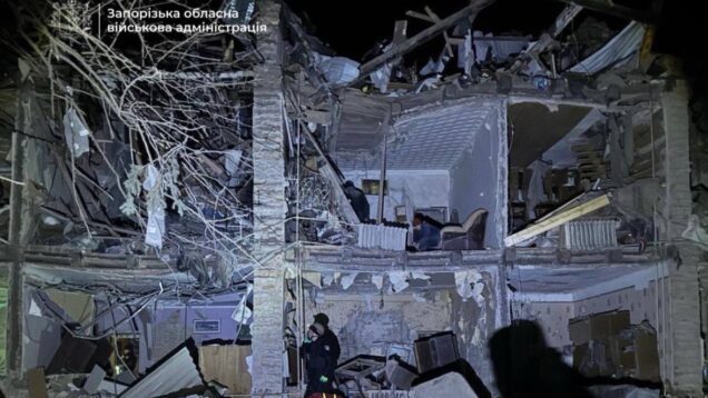 Russian attack in Zaporizhzhia injures at least 16, including infant