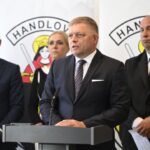 prorussian slovak pm fico shot hospitalized after government meeting attack robert press conference handlov 15 may 2024 afternoon photo tasr via denik n