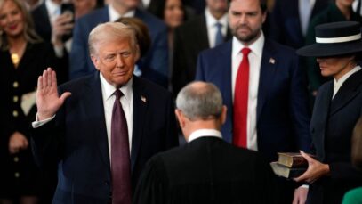 Trump sworn in as 47th US president, says he's taking