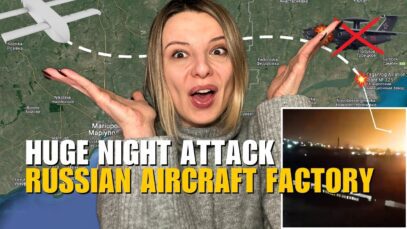 UKRAINIAN DRONES HUGE NIGHT ATTACK ON RUSSIAN AIRCRAFT FACTORY IN