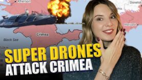UKRAINIAN SUPER DRONES ATTACK CRIMEA & DESTROY RUSSIAN LANDING SHIPS.