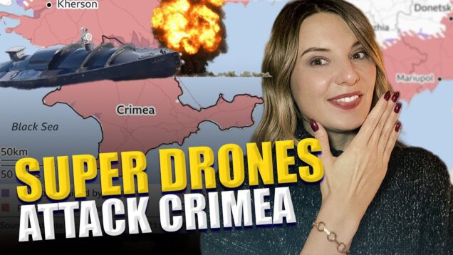 UKRAINIAN SUPER DRONES ATTACK CRIMEA & DESTROY RUSSIAN LANDING SHIPS.