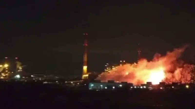 ukraine's largest air assault targets fuel defense industries 12 russian regions fire saratov oil refinery after ukrainian drone attack overnight 14 2025 ukraine launched its operation 2024 targeting multiple strikes