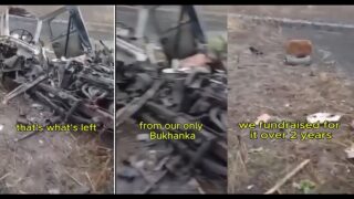 lol Russians Crowdfund a Bukhanka: Destroyed Immediately by a Mine.