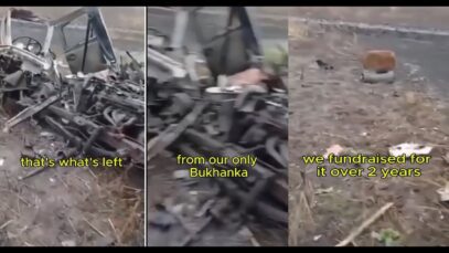 lol Russians Crowdfund a Bukhanka: Destroyed Immediately by a Mine.