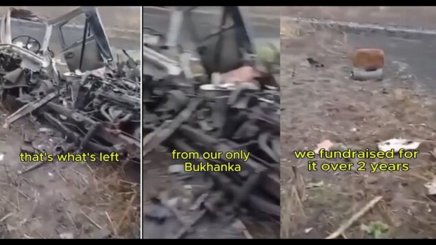 lol Russians Crowdfund a Bukhanka: Destroyed Immediately by a Mine.