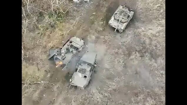 15 Russian Armored Vehicles Destroyed in Failed Attack on Novomykhailivka