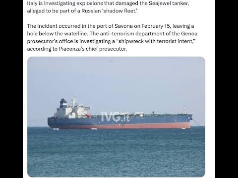 FOUR Russian Shadow Fleet Oil Tankers Attacked in the Med