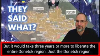 Russians Admit 3 Years Just to Take Donetsk