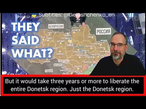 Russians Admit 3 Years Just to Take Donetsk